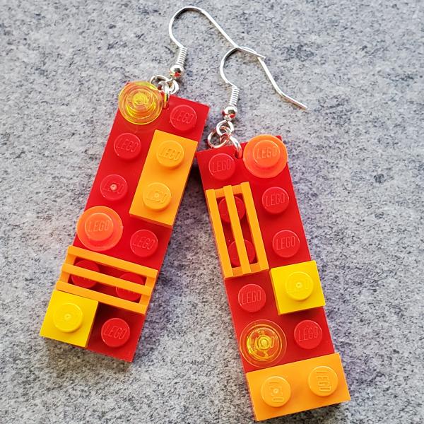 LEGO One-of-a-Kind 2x6 Plate Earrings picture