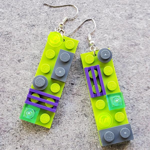 LEGO One-of-a-Kind 2x6 Plate Earrings picture