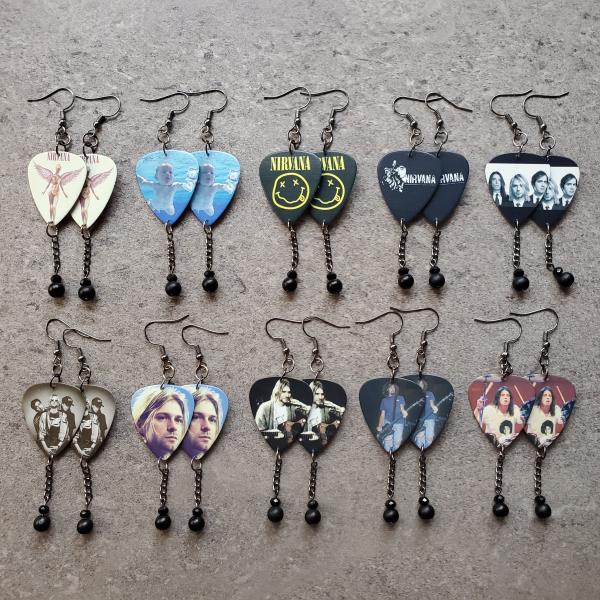 Nirvana Guitar Pick Earrings picture