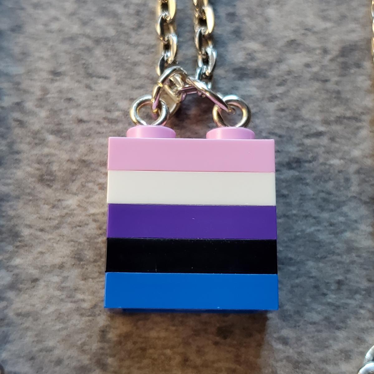 LEGO Pride Flag Stack Pendants picture