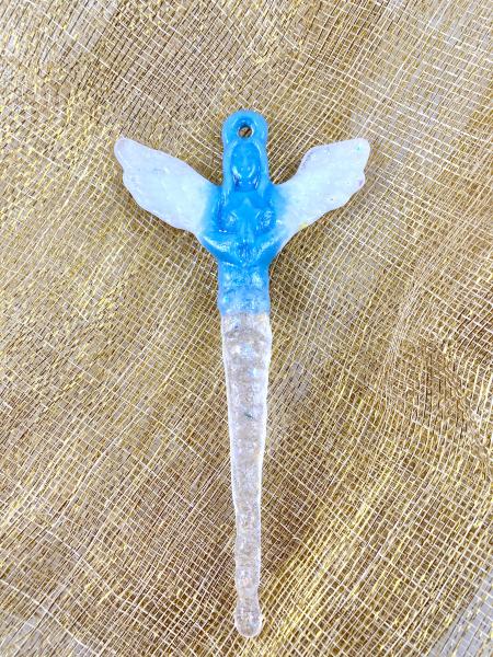 Blue Angel Icicle Ornament