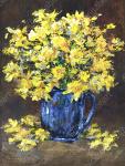"Daffodils in Blue Cup"