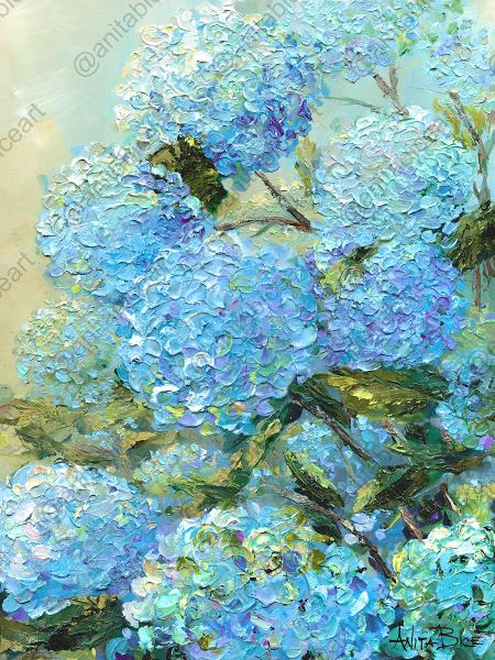 "Misty Morning Hydrangeas" picture