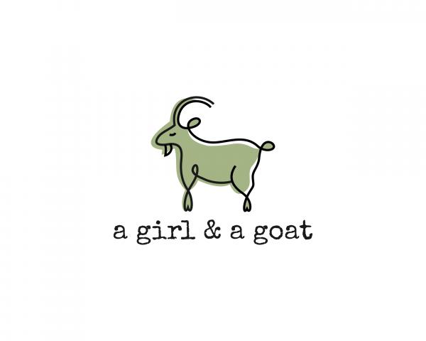 a girl & a goat
