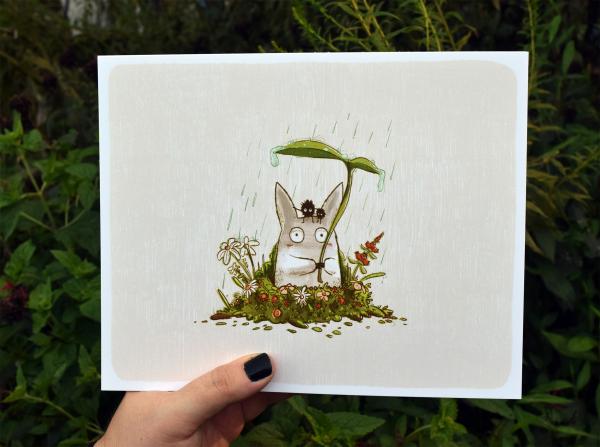 Chibi Totoro - Digital Art Print