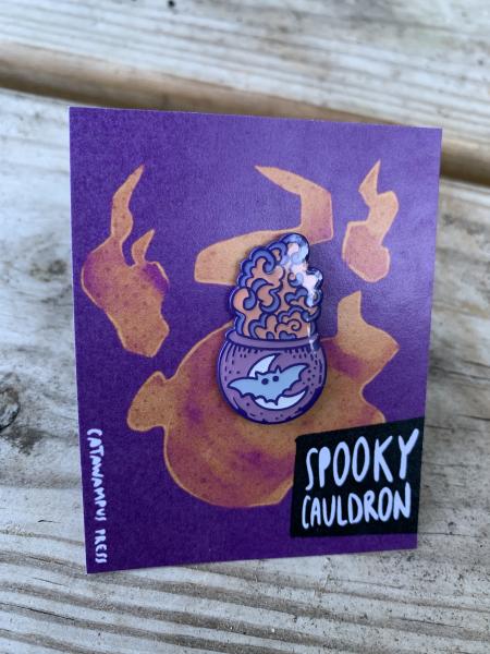 Spooky Cauldron - Enamel Pin picture