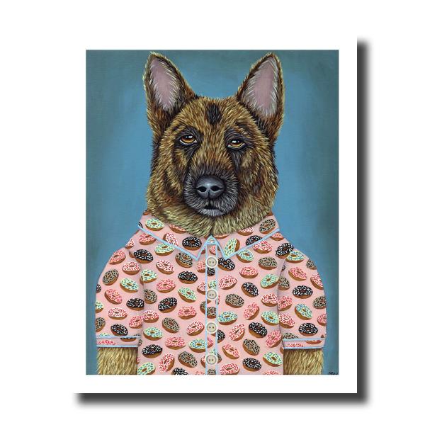 ART PRINT-"Sarge's Donut Shirt"