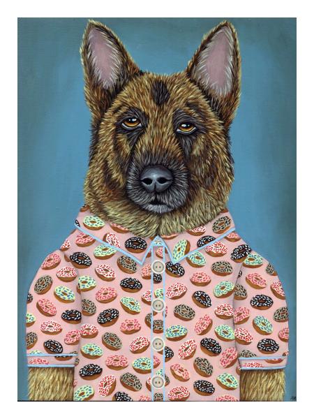 ART PRINT-"Sarge's Donut Shirt" picture