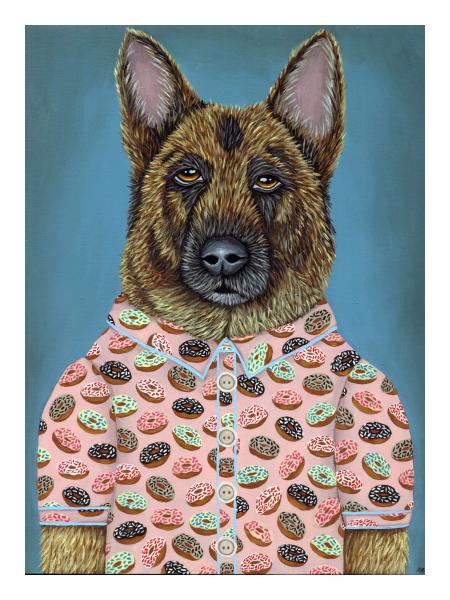 ART PRINT-"Sarge's Donut Shirt" picture