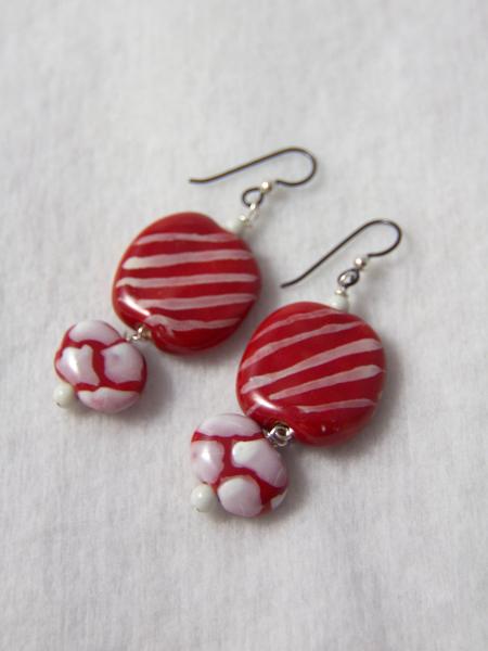 Candy Stripe earrings picture