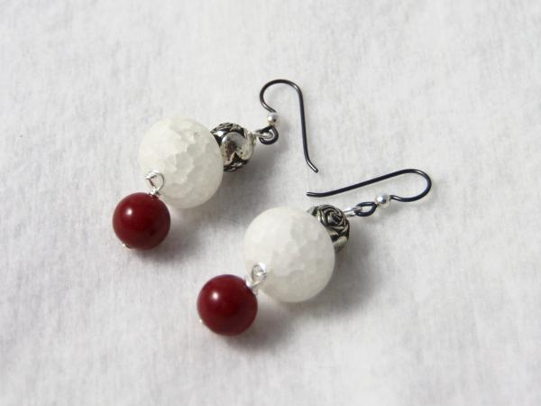 Roses in the Snow earrings