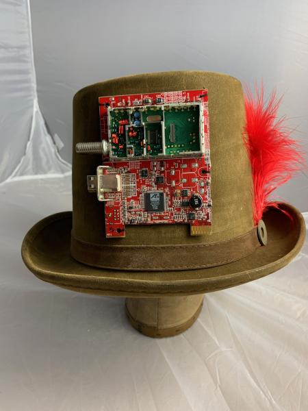 Red circuits top hat