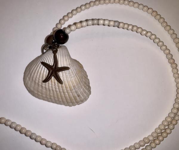 Orange Beach shell necklace