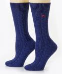 Cabled Dress Socks