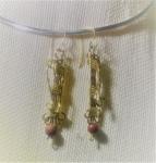 Brass Bar Earrings #879