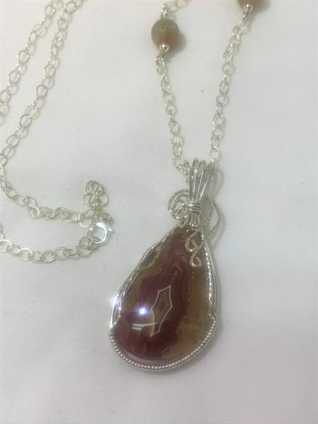 Dryhead Agate Necklace #427 picture