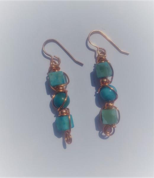 Turquoise Jasper Earrings #620 picture