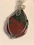 Bloodstone Pendant Necklace #441