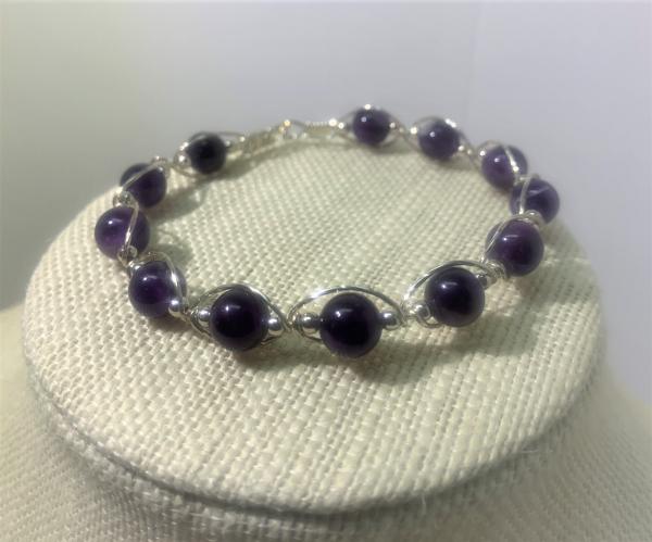 Amethyst Wire Wrapped Bracelet #708 picture