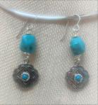 Western Style Turquoise Earrings #1200