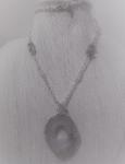 Crystal Druzy Slab Necklace #408