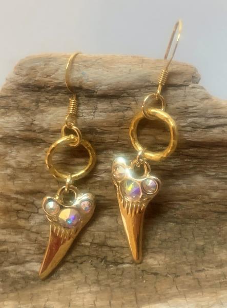 Swarovski Shark Tooth Earrings #1206 picture