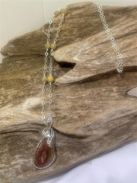 Dryhead Agate Necklace #427 picture