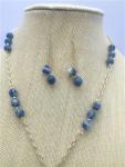 Blue Sodalite Stone Earrings Pair #102
