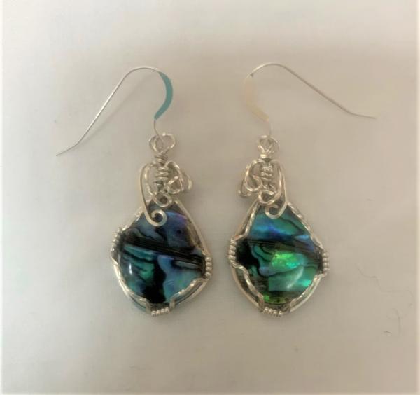 Abalone Earrings #107