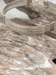 Wide Band Sterling Silver Wrapped Bracelet #705