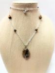 Tiger Eye Tree of Life Necklace #393