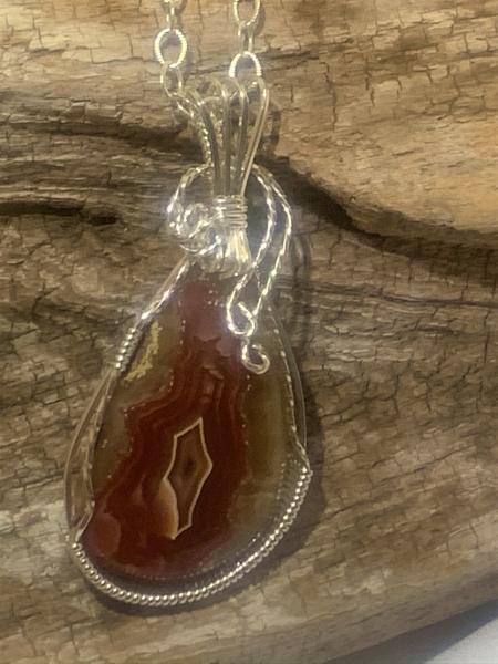 Dryhead Agate Necklace #427 picture