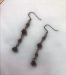 Coppertone Glass Bead Earrings #624