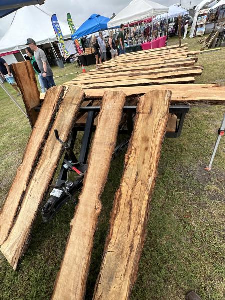 Justin Pitcox live edge slabs and mantles