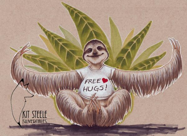 Free Hugs! Sloth picture