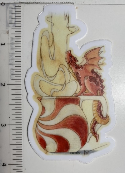 Peppermint Tea Dragon sticker