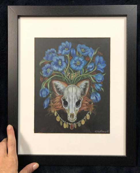 "Hidden Fortune" original art, color pencils