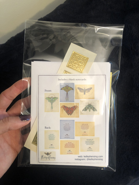 Note Cards, Nature Moths 4.5 x 5.5 picture