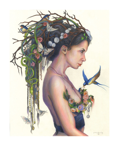 "Flora" (Spring Queen) Print, 11 x 14 picture