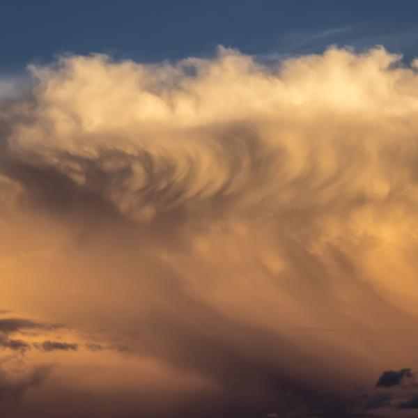 Illuminated Storm Cloud, White Sands, NM