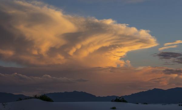 Storm Cloud Sunset, White Sands NM, NM picture