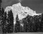 Snowy Forest and Jegertosse Mountain, Gastern Valley, Switzerland