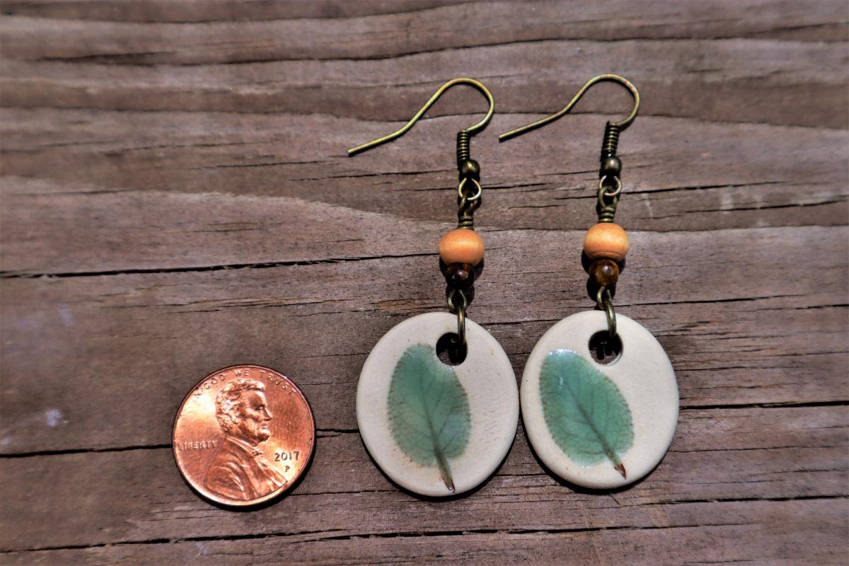 Sage Leaf earringsã€€#2 picture