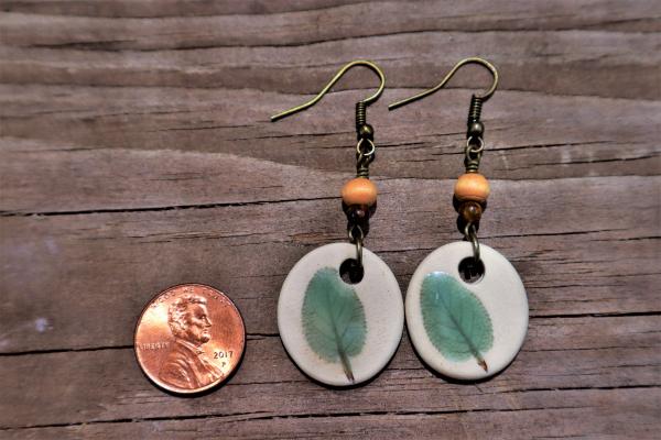 Sage Leaf earrings　#2 picture