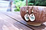 Sage Leaf earrings　#9