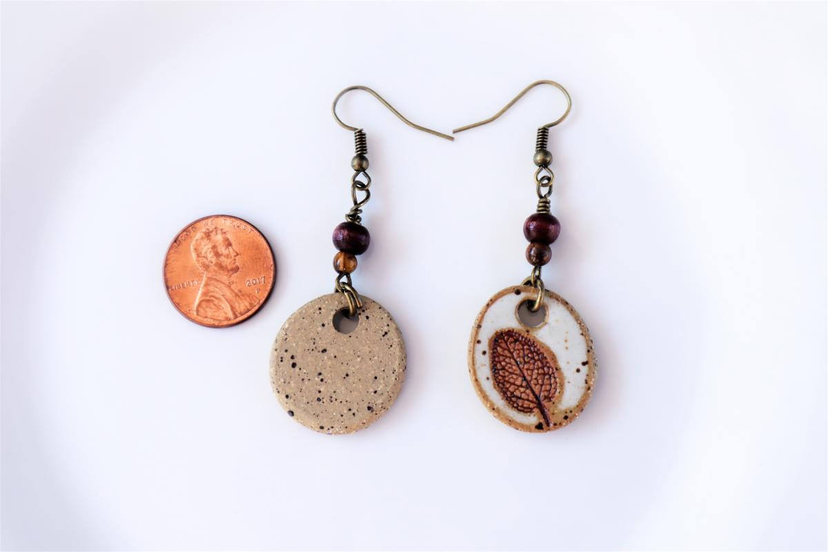 Sage Leaf earringsã€€#1 picture