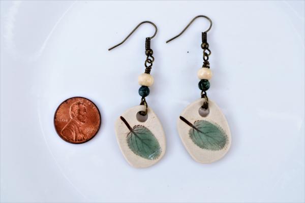 Sage Leaf earrings　#9 picture