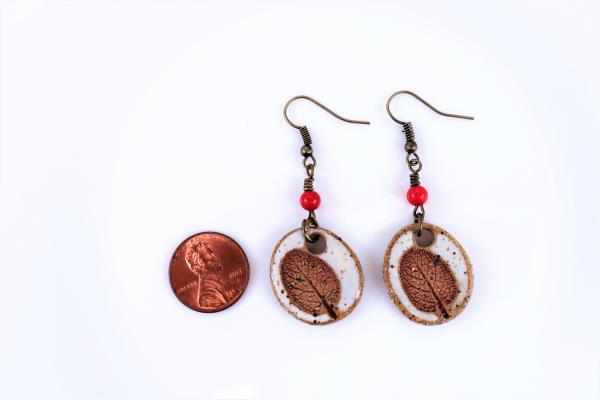 Sage Leaf earrings　#8 picture