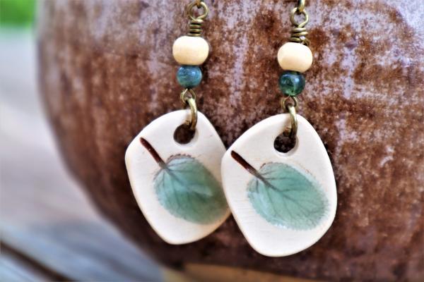 Sage Leaf earrings　#9 picture