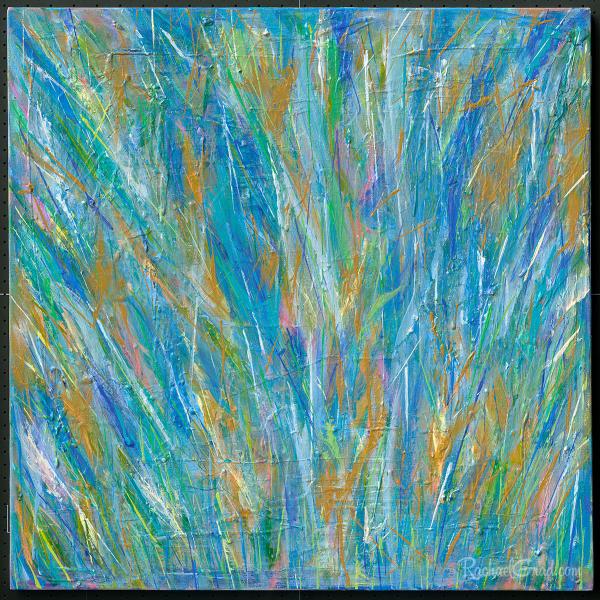 Dreaming of Spring Wild Flowers in Blue and Orange